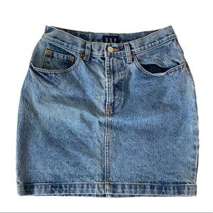 GAP Vintage Denim Skirt Medium Wash